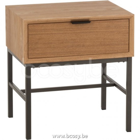 Jline strak landelijk nachtkastje met lade j line