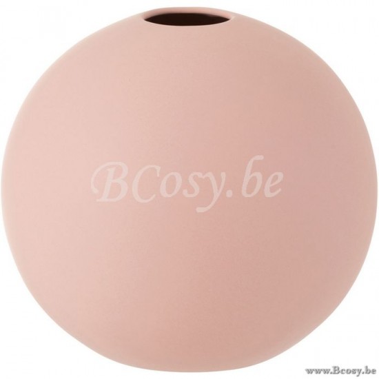J Line Jline Vase Ball Ceramic Pastel Pink Large