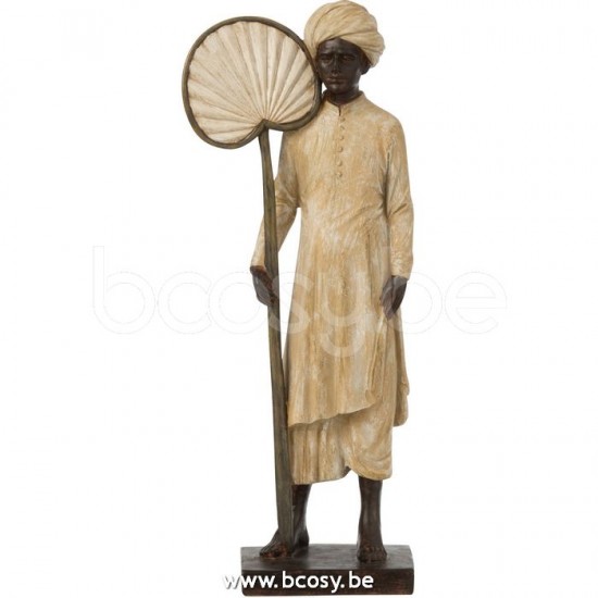 J Line Jline Indiase Figuur Staand Poly Beige Bruin