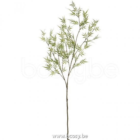 J Line Bamboo Branch Fine 3Parts Plastic Green bamboo branches.