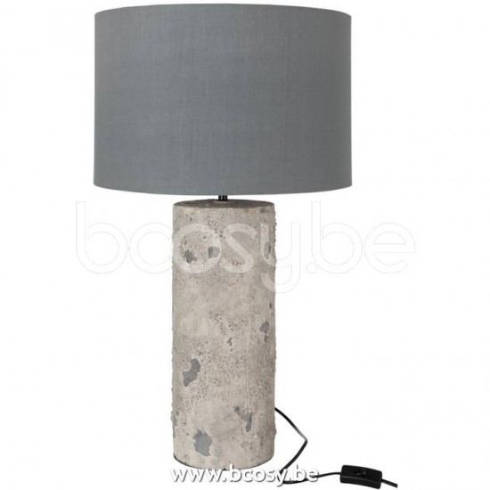 J Line Jline Lampe Schirm Greta Beton Grau Large Lampenfusse Mit Schirmen Tischlampen Tischleuchten Innenleuchten