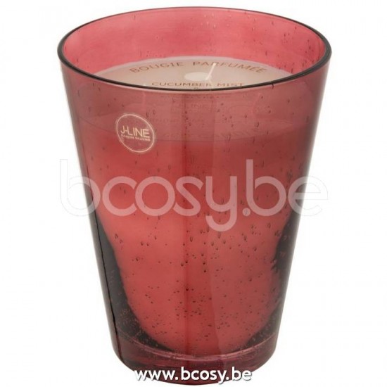 J Line Jline Jolipa 16152 Geurkaars Portofino Glas Bordeaux Large