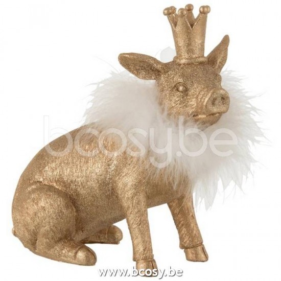 J Line Jline Schwein Kranz Porz Gold Large schweine