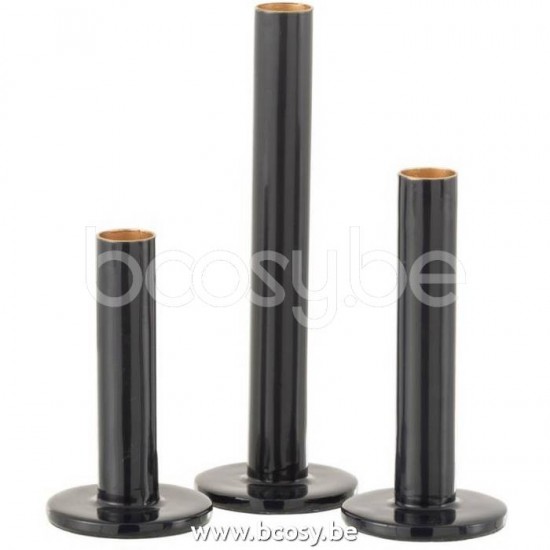 J Line Jline Set Of 3 Candleholders Low Modern Metal Shining Blue candleholders candle holders candlesticks