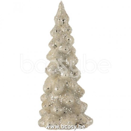 J Line Jline Christmas Tree Deco Sugar Glass Shiny Light Grey Silver Large x mas christmas trees on foot