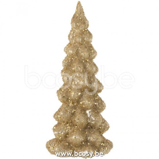 J Line Jline Christmas Tree Deco Sugar Glass Shiny Gold Large x mas christmas trees on foot