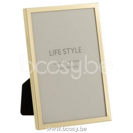 J Line Jline Photo Frame Fine Border 10X15 Metal Gold Small photo holder picture frame holders frames