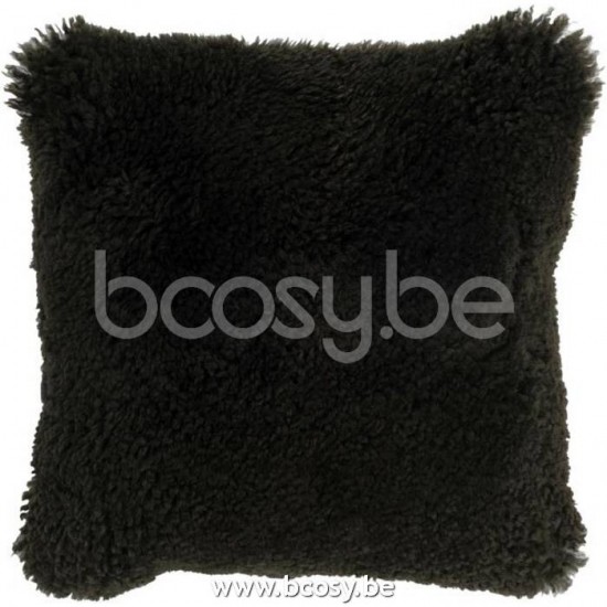 J Line Jline Cushion Square Sheepskin Green cushion