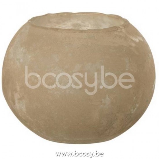 J Line Jline Vase Soda Rund Glas Gold Small t lichthalter teelichtleuchter teelichte