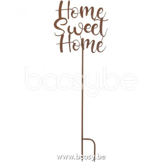 J Line Jline Jolipa 20190 Decoratie Tuin Home Sweet Home Ijzer Roest