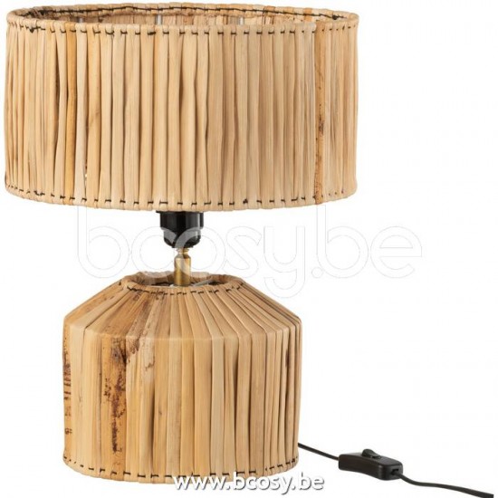 J Line Jline Tischlampe Hanna Bananenblätter Naturell Lampenfusse Mit Schirmen Tischlampen Tischleuchten Innenleuchten