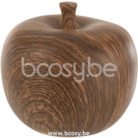 J Line Jline Jolipa 21554 Appel Keramiek Bruin Small