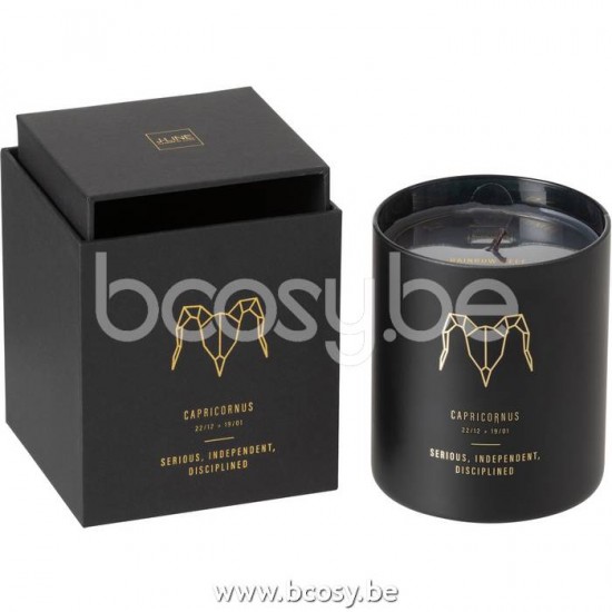 J Line Jline Scented Candle Astro Capricornus Black 50H scented candles
