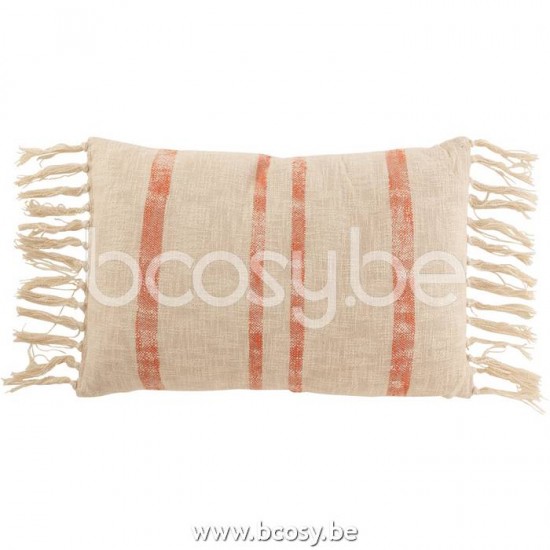 J Line Jline Cushion Emma Sqcotton Orange L cushion