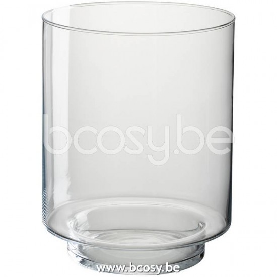 J Line Jline Jolipa 23345 Windlicht Laura Glas Transparant Small