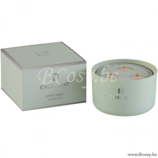 Jline Geurkaars Excellent Glas Muntgroen Large 40U.