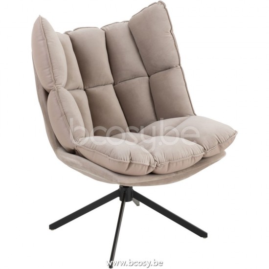 J Line 25052 Stoel Relax Kussen Op Frame Textiel Metaal Extra Licht Grijs L80xB75xH94 cm relax
