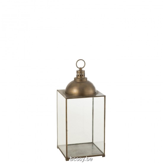 J Line Lantern Hagrid Glass Iron Bronze M lanterns.