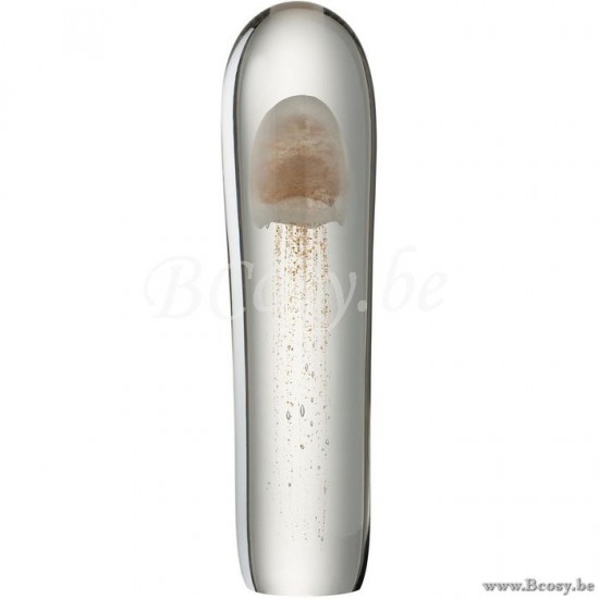 J Line Jline Paperweight Jellyfish Glass Golden Extralarge paper holders