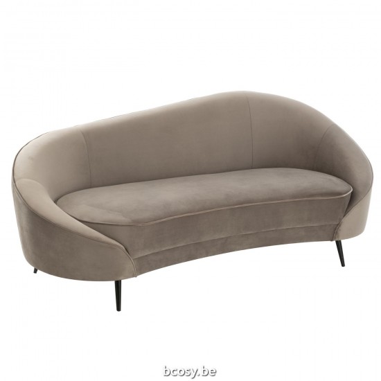 Jline Sofa Elisabeth Textil Plata.