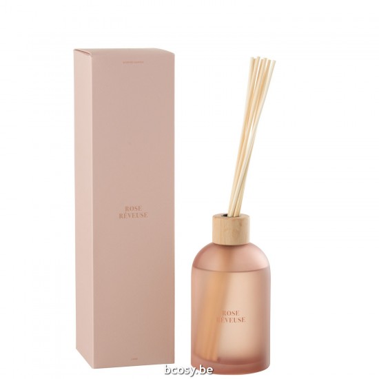 J Line Geurstokjes Accords Essentiels Rose Rêveuse 550Ml parfums geuren JO40602.