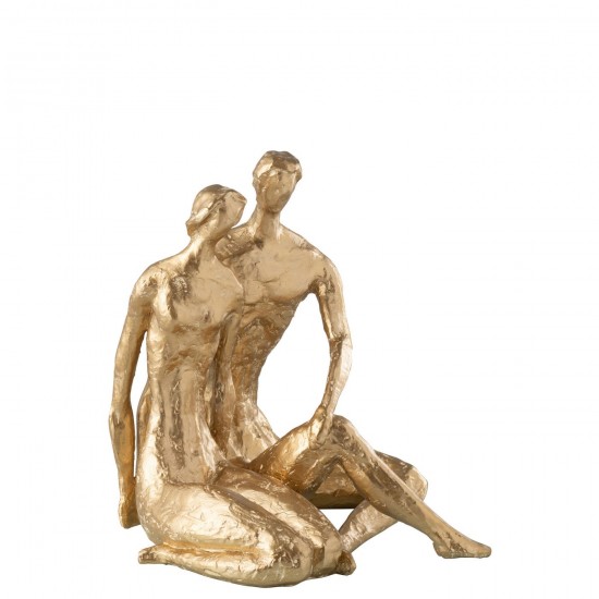 Jline Koppel Zittend Resine Goud.