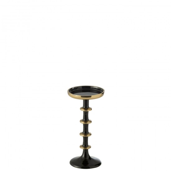 J Line Candle Holder Ball Metal Black Gold Small candleholders candle holders candlesticks.