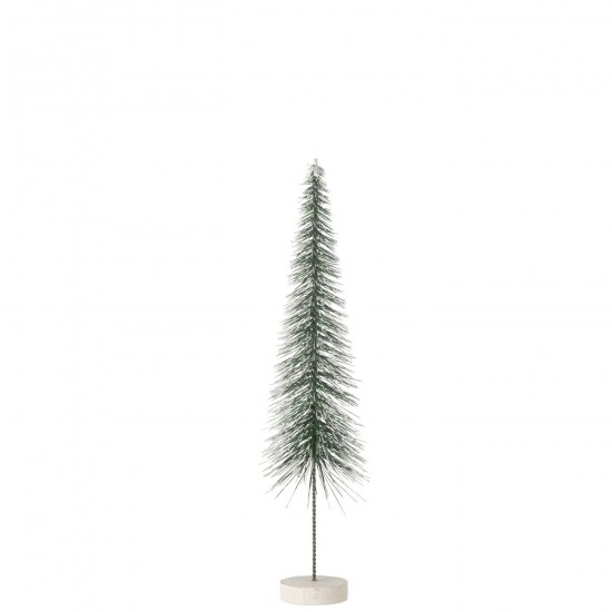 Jline Kerstboom Decoratief Sneeuw Plastiek Groen Small.