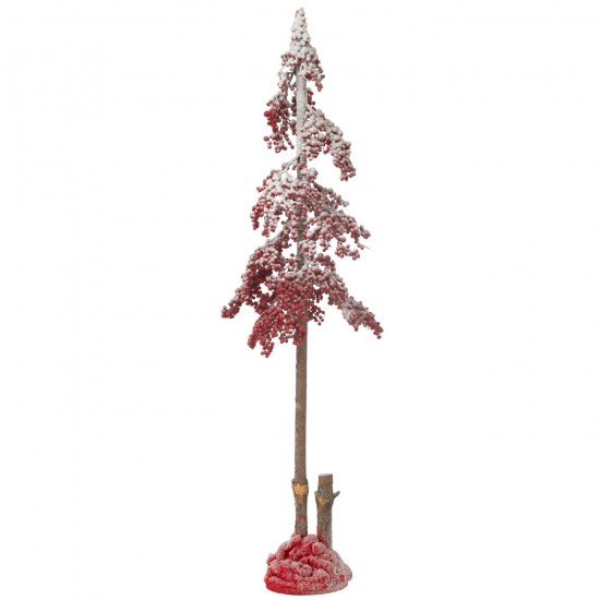 J Line Christmas Tree Deco Big Berries Plastic Red Large x mas christmas trees on foot.