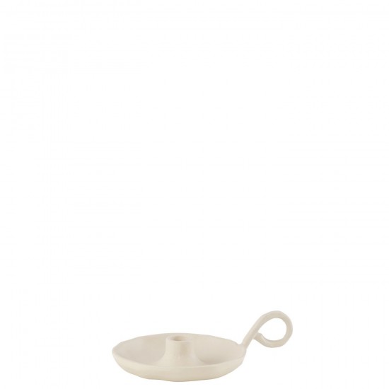 J Line Candle Holder Agra Aluminium White candleholders candle holders candlesticks.