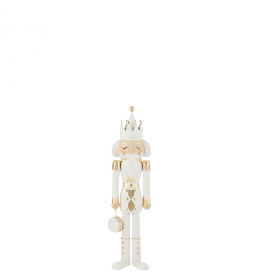 J Line Nutcracker Iron Gold White Medium People.