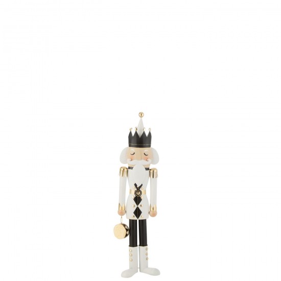 J Line Nutcracker Iron Black White Medium People.