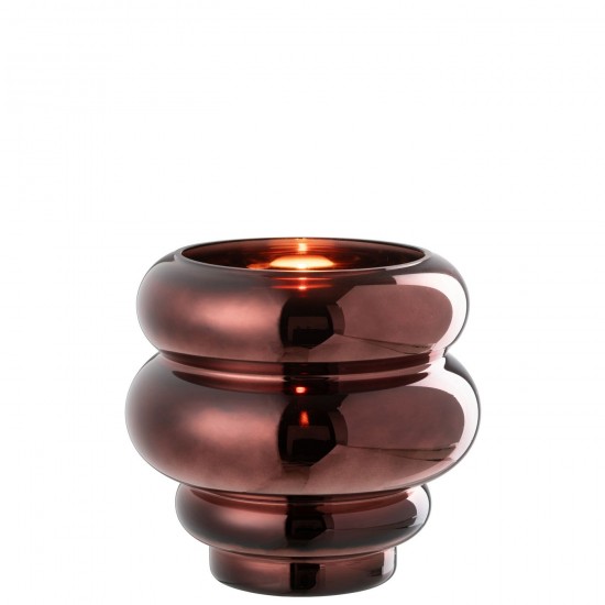 J Line Tealight Holder Vase Cléa Glass Plum large vases Tall vases High vases.