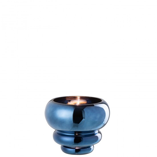 J Line Tealight Holder Vase Julia Glass Blue large vases Tall vases High vases.