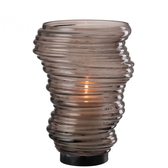 Jline Vase Tornado Glas Grau Large vases.