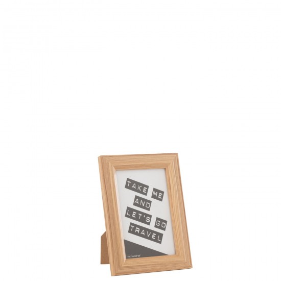J Line Photo Frame Bob Mdf Natural Small single photo frames.