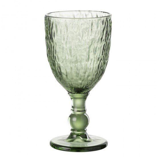 J Line Wine Glass Vera Glass Green drinking glasses.