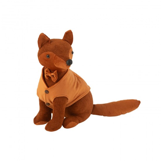 Jline Deurstop Vos Bouclé Velvet Cognac.