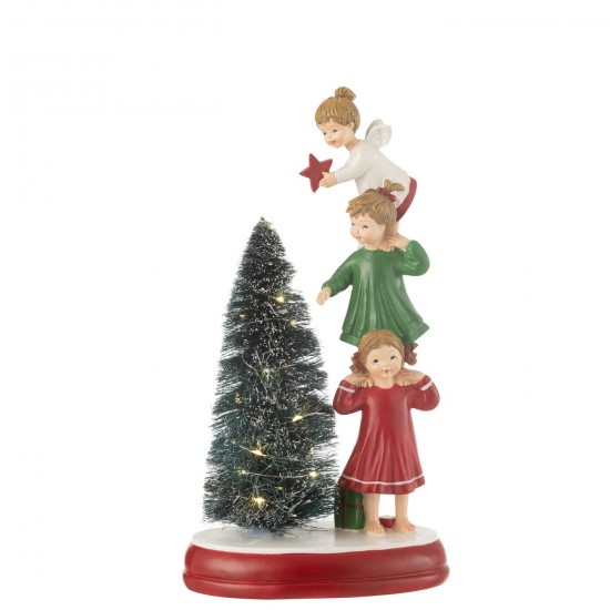 Jline Engel Led Baum Resin Mix engelchen.