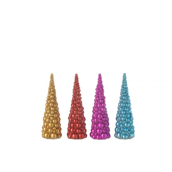 Jline Ballen Kerstboom Resine Mix Small Assortiment Van 4.