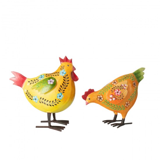 Jline Haan Tekening Groen Ijzer Mix Assortiment Van 2.