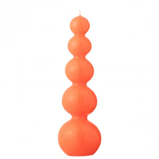 Jline Kaars Kalebas Fluo Rood 25 Uur.