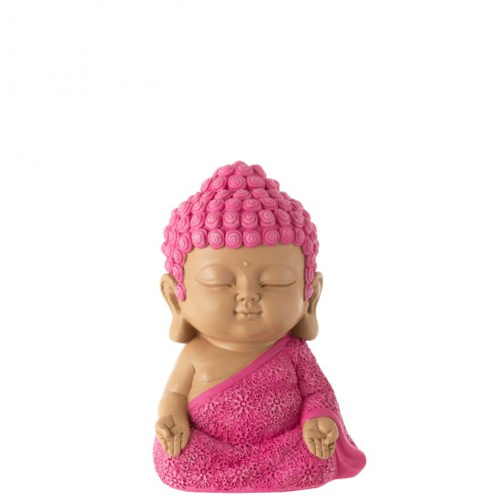 Jline Mönch Zen Polyresin Rosa Moenche.