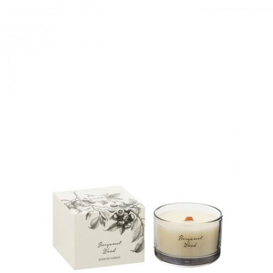J Line Scented Candle Bergamot Wood Coconut Wax Small 50 Hours scented candles.