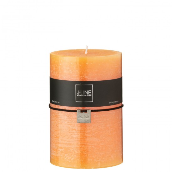 Jline Kaars Cilinder Licht Oranje Extra Large 95U.