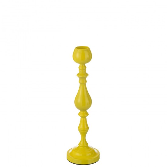 J Line Candle Holder Monarchy Metal Yellow Small candle holders.