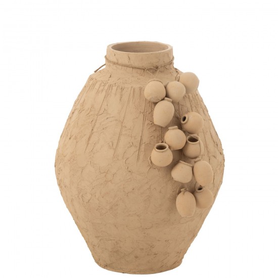 J Line Pot Hanging Pots Clay Natural Large deco vases.