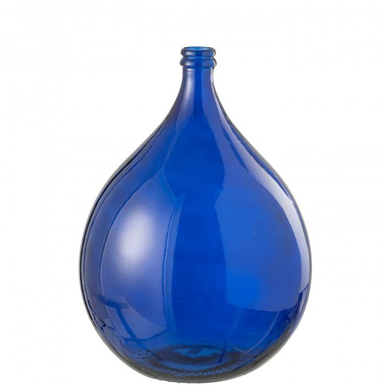 Jline Vase Lissabon Glass Blue Large.