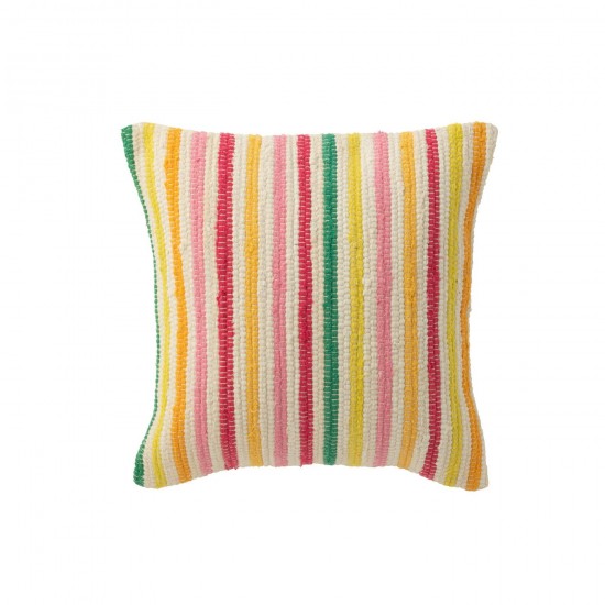 J Line Cushion Cocoon Stripes Cotton Mix cushion.