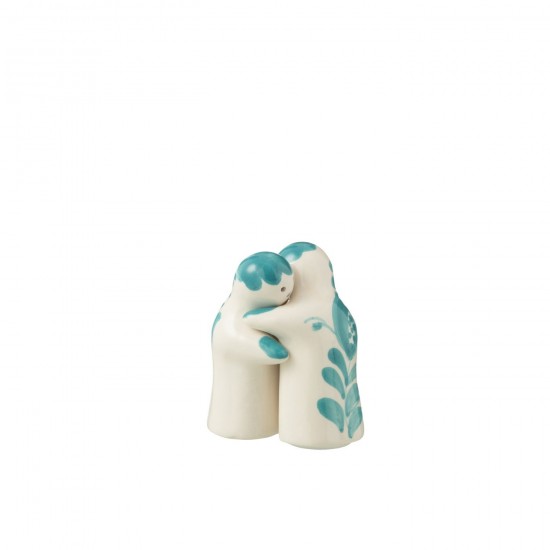 Jline Salt Pepper Granada Ceramic White Aqua Geschirrserie essgeschirr.